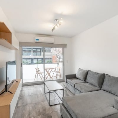 Rent of a bright modern 2-room apartment with a balcony, Palermo Hollywood, Buenos Aires, Argentina